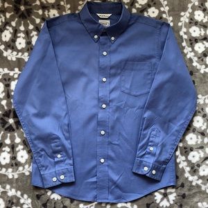 Talbots kids blue dress shirt size 7x